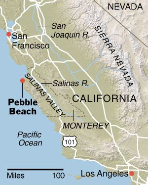 Map Of California Pebble Beach