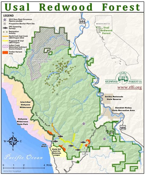 Map Of California Redwoods