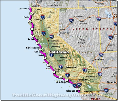 Map Of California Route 1