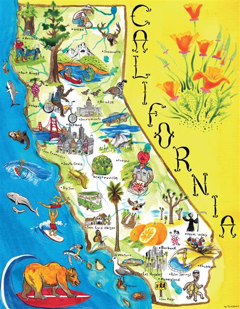 Map Of California Tourist Attractions