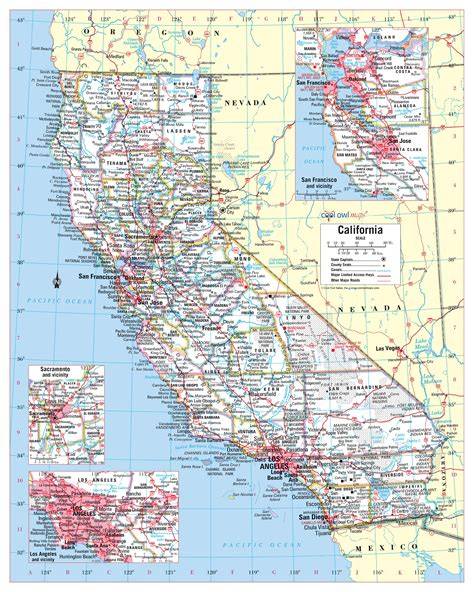 Map Of California Towns And Cities