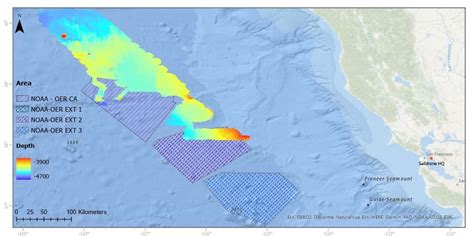 Map Of California Underwater