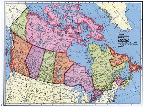 Map Of Canada And Russia
