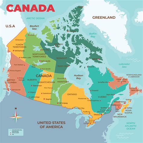 Map Of Canada And States