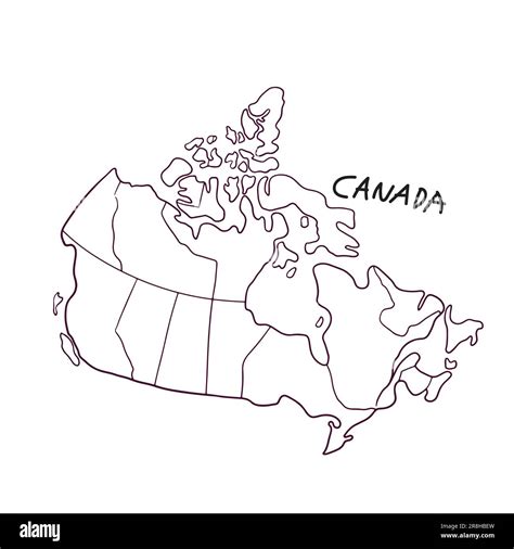 Map Of Canada Easy To Draw