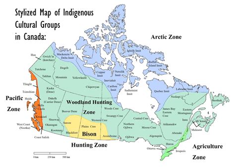 Map Of Canada Indigenous Groups