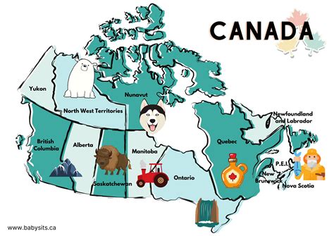 Map Of Canada Kids Printable