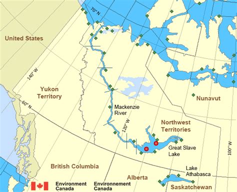 Map Of Canada Mackenzie River