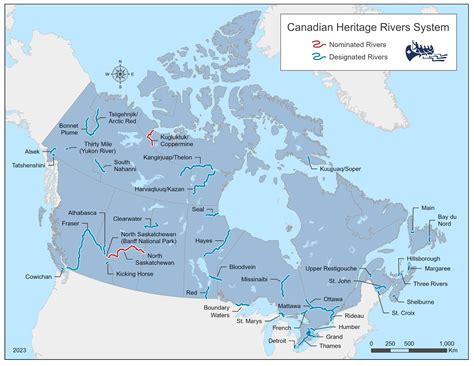 Map Of Canada Rivers