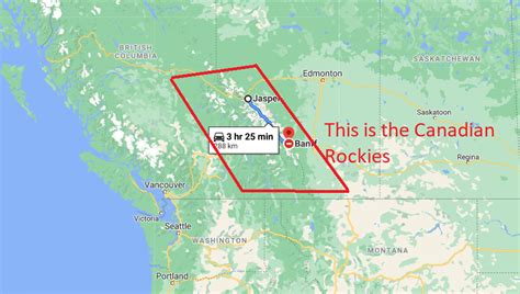 Map Of Canada Rockies