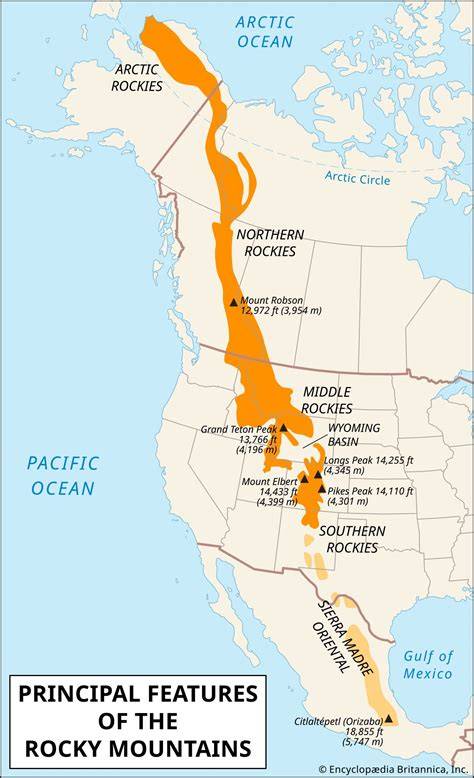 Map Of Canada Rocky Mountains