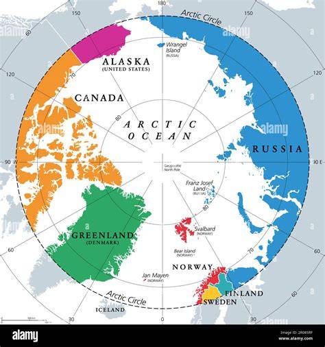 Map Of Canada Russia