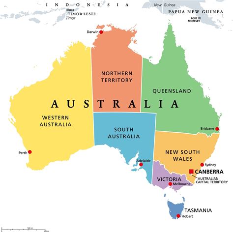 Map Of Canada To Australia