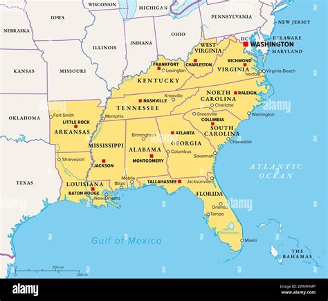Map Of Central America And Southern Us