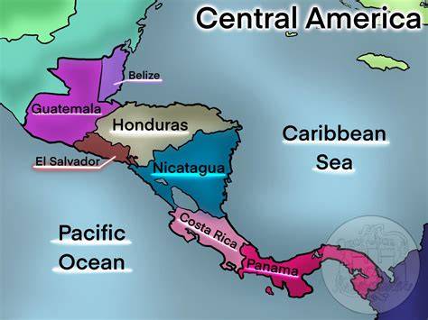 Map Of Central America And The Carribeans