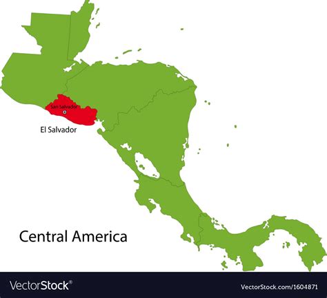 Map Of Central America El Salvador