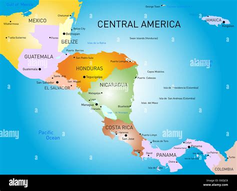 Map Of Central America Including Cuba