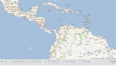 Map Of Central America Nicaragua