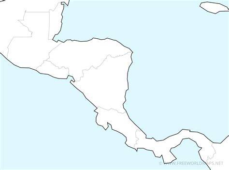 Map Of Central America No Labels