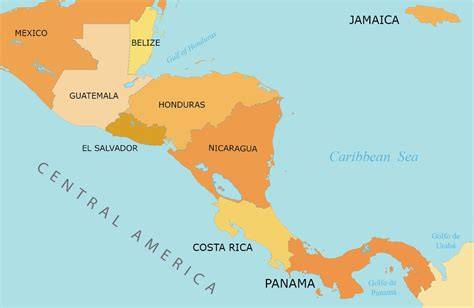 Map Of Central America Picture