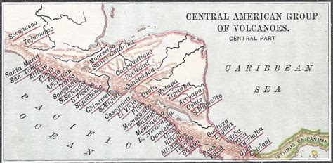 Map Of Central America Volcanoes