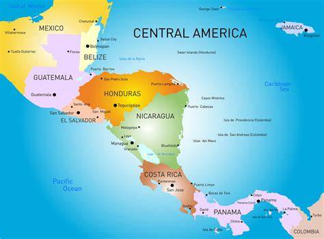 Map Of Central America With Costa Rica Highlighted