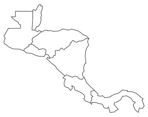Map Of Central And South America Blank