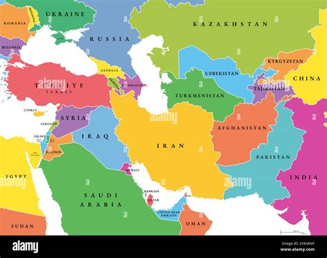 Map Of Central And Western Asia