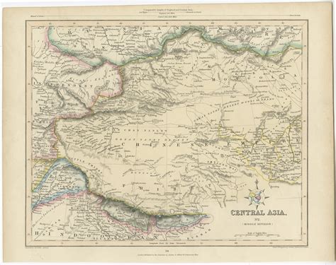 Map Of Central Asia 19Th Century