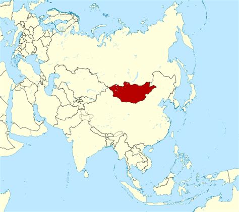 Map Of Central Asia And Mongolia