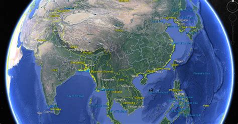 Map Of China Google Earth