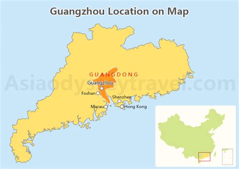Map Of China Guangzhou Province