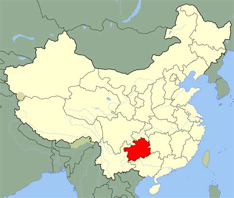 Map Of China Guizhou