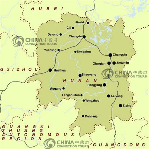 Map Of China Hunan