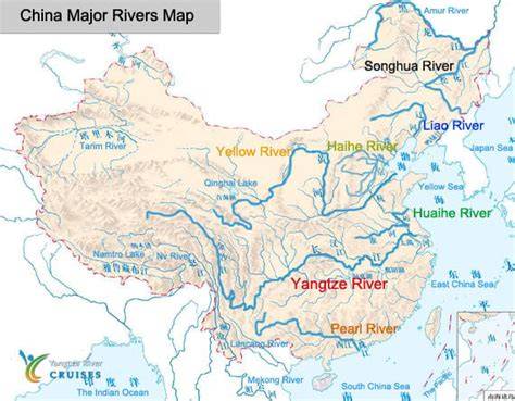 Map Of China Major Rivers
