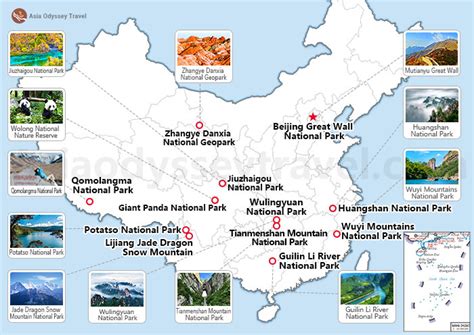 Map Of China National Parks