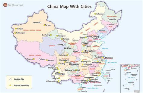 Map Of China Showing Cities