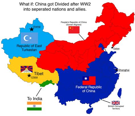 Map Of China Ww2