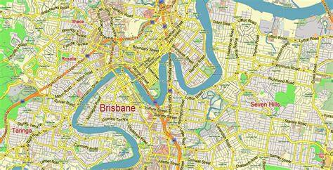 Map Of City Brisbane