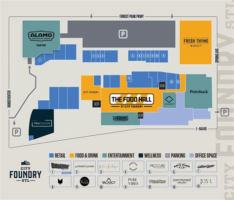 Map Of City Foundry Stl
