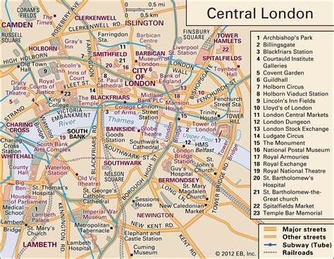 Map Of City London