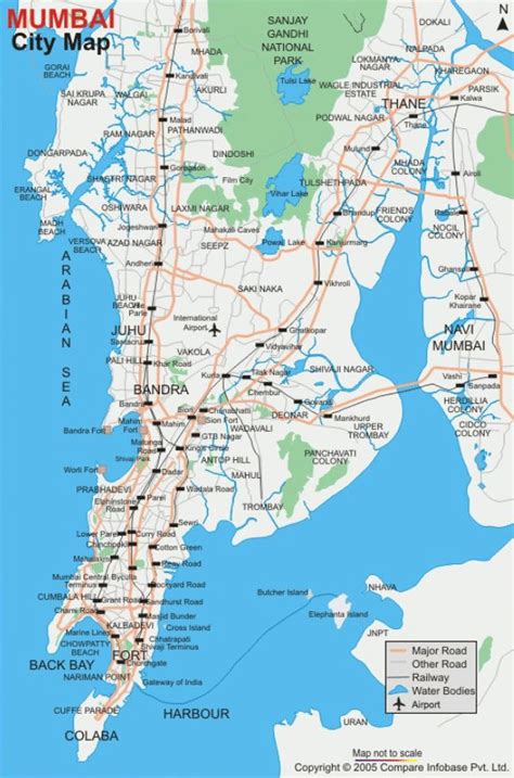 Map Of City Mumbai