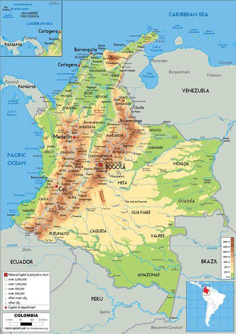 Map Of Colombia Coast