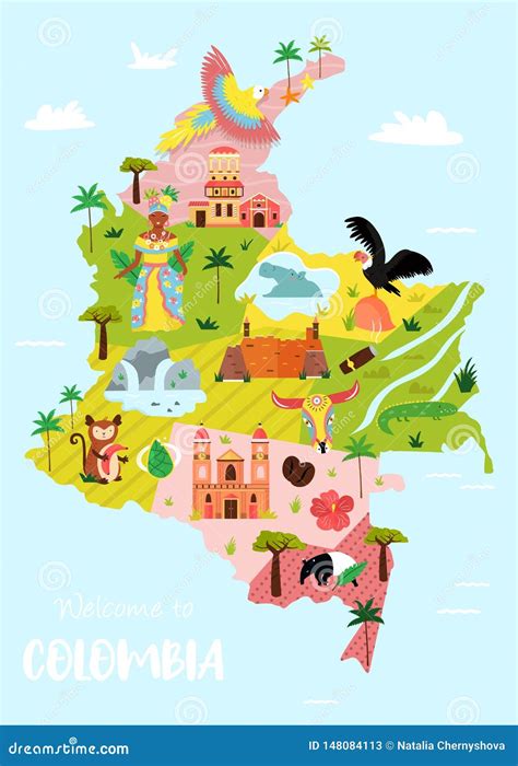 Map Of Colombia For Kids