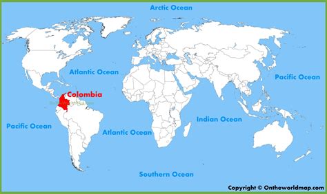 Map Of Colombia In The World