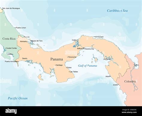 Map Of Colombia To Panama