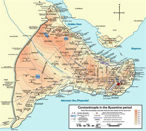 Map Of Constantinople 1204