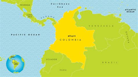 Map Of Countries Near Colombia