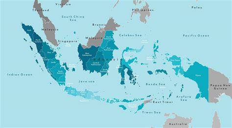 Map Of Countries Near Indonesia