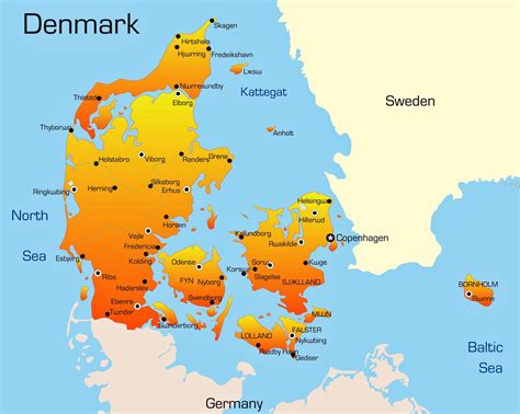 Map Of Denmark City